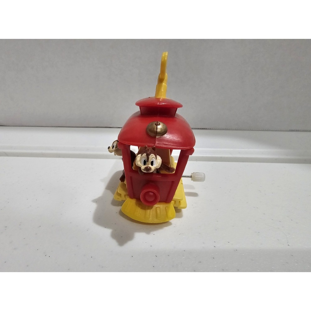 Chip and Dale Disney Wind-Up Trolley Car Toy Vintage Plastic - Picture 3 of 6